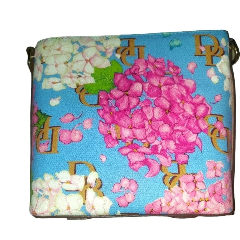 NWT Dooney & Bourke Hydrangea Small Zip Crossbody - Picture 2 of 5